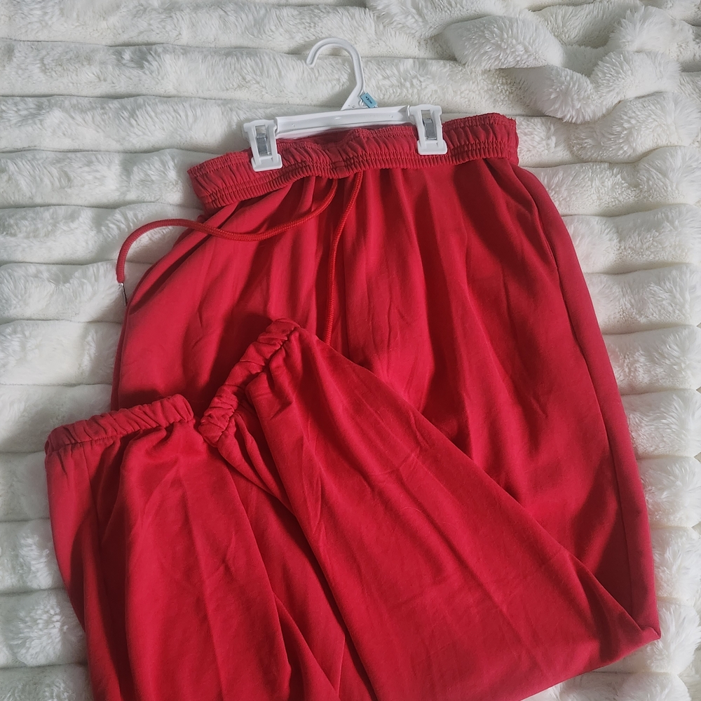 Amazon Red Straight Leg Pants